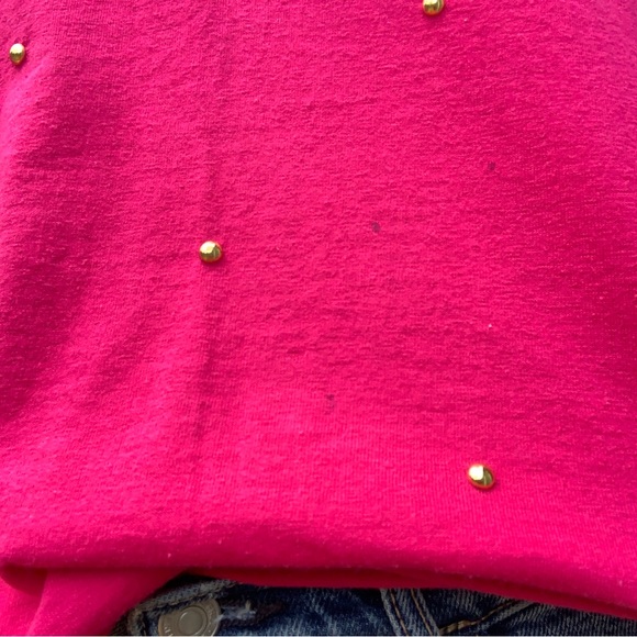 SOLD!!Vintage Gepetto pink gold studded tee - Picture 4 of 6